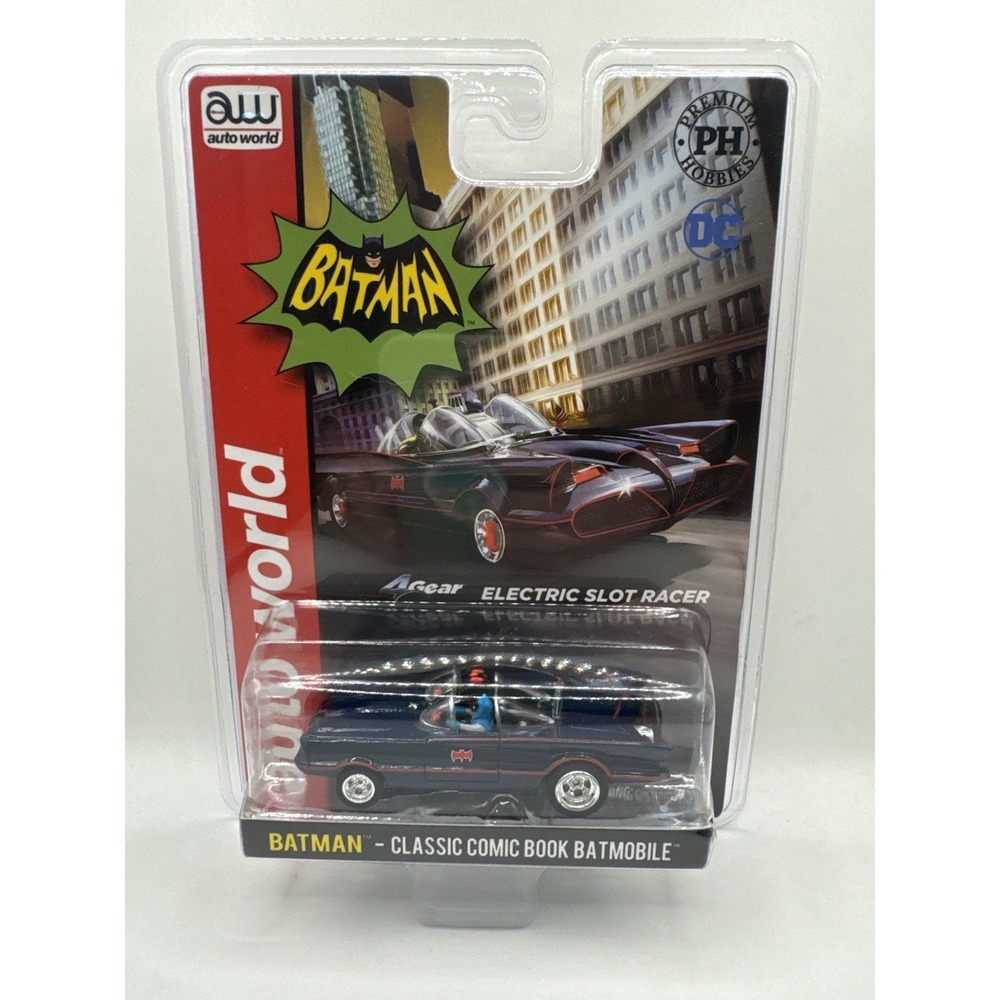 Auto World Batman Classic Comic Book Batmobile HO Slot Car Sealed